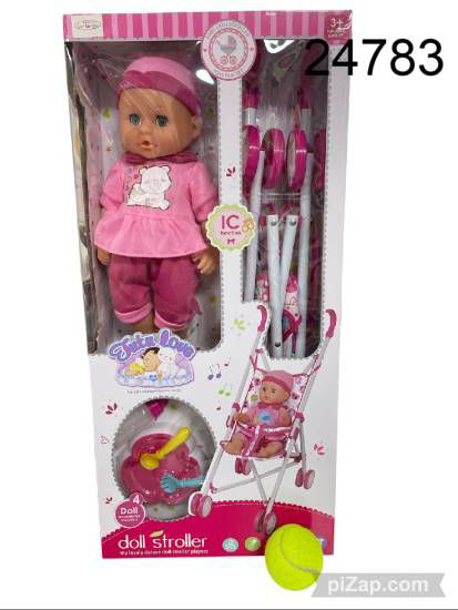 Imagen de MUÑECA C/CHANGO Y ACCESORIOS EN CAJA 6.25